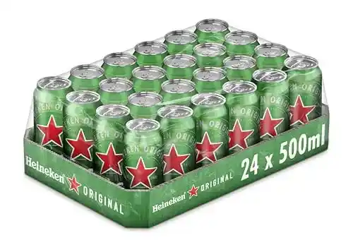 Pack de 24 latas Heineken Cerveza Lager (50cl)