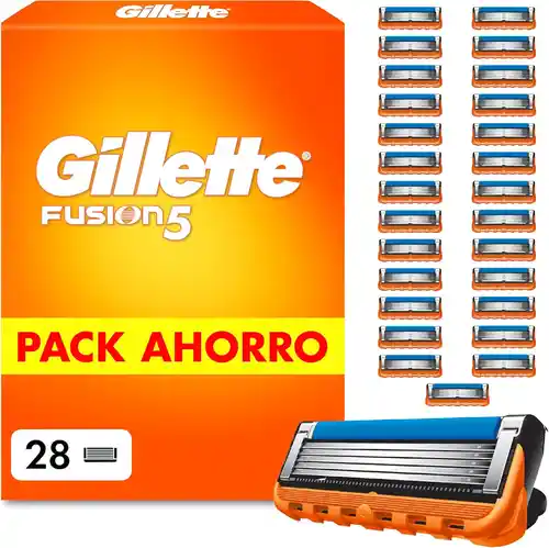 Pack de 28 cuchillas recambios Gillette Fusion5