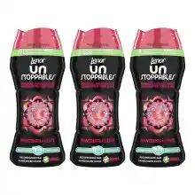 Pack de 3 botes de 224g de Perlas de Lavadora Perfumadas Lenor Unstoppables Printemps