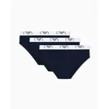 Pack de 3 bóxers Emporio Armani de algodón elástico con cintura de logo