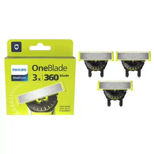Pack de 3 cuchillas de recambio Philips OneBlade 360