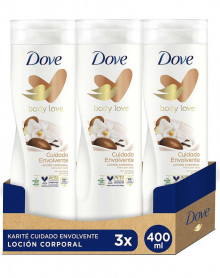 Pack de 3 Dove Loción Karité Cuidado Envolvente 400ml