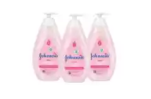 Pack de 3 envases de jabón líquido Johnson's Baby baño suave