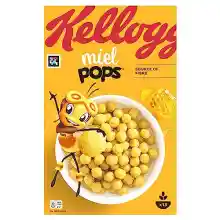 Pack de 3 paquetes de 400g de cereales Kellogg's Miel Pops