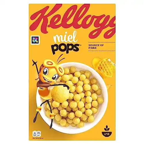 2 paquetes de 400g de cereales Kellogg's Miel Pops (2,74€ el paquete)