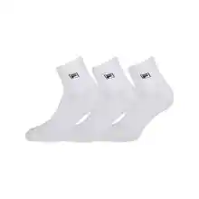 Pack de 3 pares de calcetines deportivos Fila Quarter Plain unisex