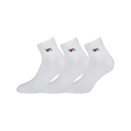 Pack de 3 pares de calcetines deportivos Fila Quarter Plain unisex