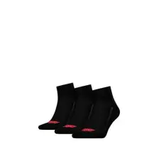 Pack de 3 pares de calcetines Levi's Quarter unisex con algodón reciclado