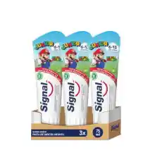 Pack de 3 pastas de dientes Signal Junior Frutos Rojos (75ml)