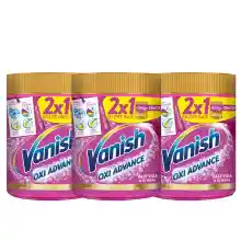 Pack de 3 Vanish Oxi Action Quitamanchas en polvo (900g cada uno)