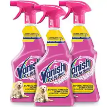 Pack de 3 Vanish Oxi Action Quitamanchas Mascotas