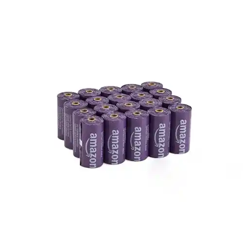 Pack de 300 bolsas de basura para perros Amazon Basics (20 paquetes de 15 bolsas)
