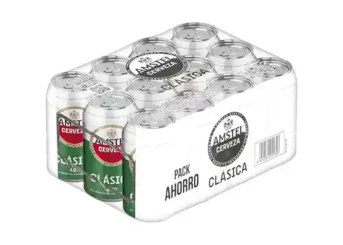 Pack de 36 latas de cerveza Amstel Clásica (330 ml)