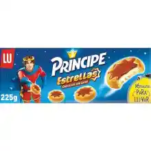 Pack de 3x Príncipe Estrellas Galletas con Chocolate Leche 225g