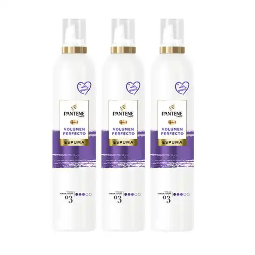 Pack de 3x300ml Espuma Pantene Pro-V Volumen Perfecto + ENVIO GRATIS HOY