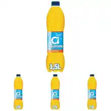 Pack de 4 botellas Aquarade sabor naranja 1.5 litros