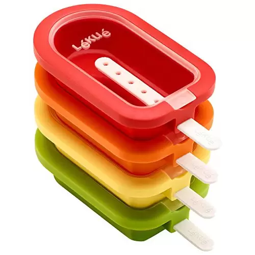Pack de 4 moldes Lékué Polo apilable mini 10,5 cm