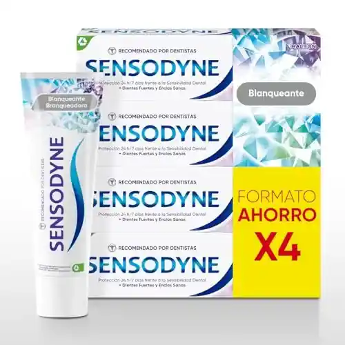 Pack de 4 pastas de dientes Sensodyne Blanqueante (4x75 ml)