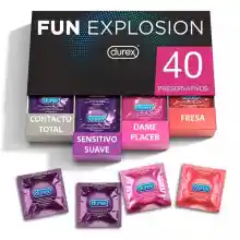 Pack de 40 preservativos Durex Fun Explosion