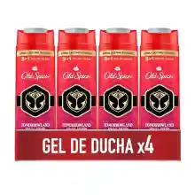 Pack de 4x400ml Geles de Ducha y Champú Old Spice Tomorrowland