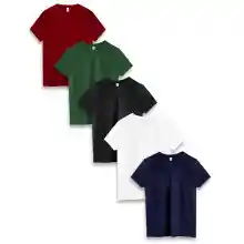 Pack de 5 Camisetas de Algodón