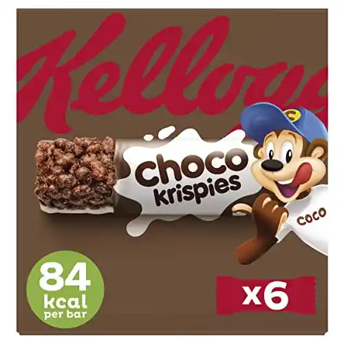 Pack de 6 barritas Kellogg's Choco Krispies de cacao y leche