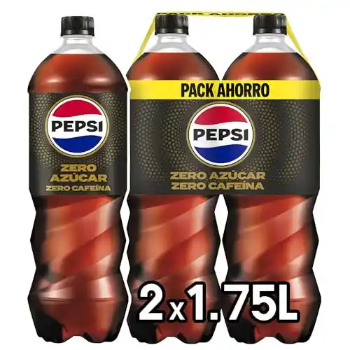 Pack de 6 botellas de 1.75L de Pepsi Zero sin cafeína