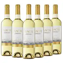 Pack de 6 botellas de vino blanco semidulce Bach Viña Extrísima