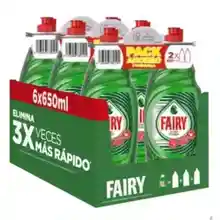 PACK DE 6 BOTES DE 650 ml Fairy ultra poder lavavajillas