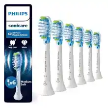 Pack de 6 cabezales Philips Sonicare C3 Premium Plaque Defence (HX9046/87)