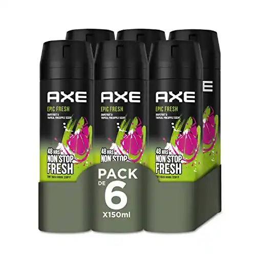 Pack de 6 desodorantes en Spray Epic Fresh Axe - a 2,53€ el bote