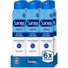 Pack de 6 desodorantes Sanex Dermo Control