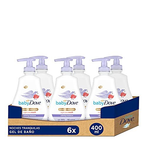 Pack de 6 geles de baño Baby Dove Noches tranquilas
