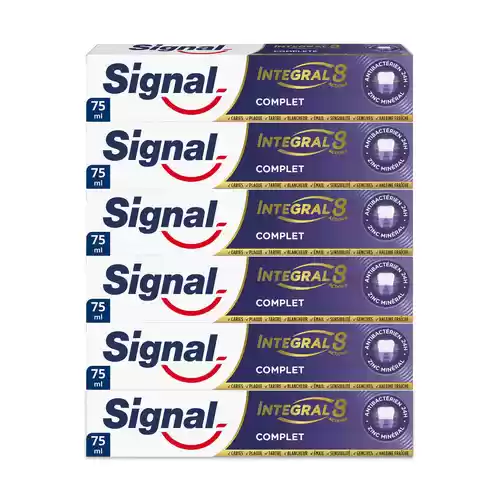 Pack de 6 Pastas de Dientes Signal Integral 8