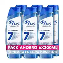 Pack de 6x Champú H&S Anticaspa 300ml