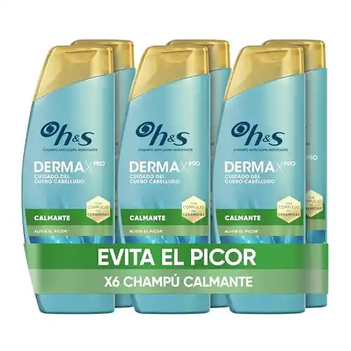 Pack de 6x Champú H&S Dermax Pro 300ml