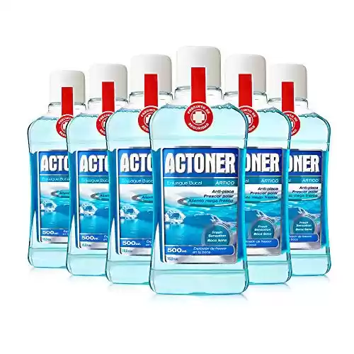 Pack de 6x Enjuague bucal Actoner Ártico 500ml