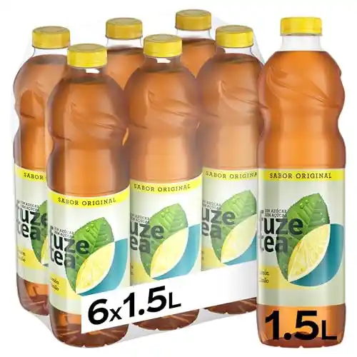 Pack de 6x Fuze Tea Sabor Limón Zero de 1.5L
