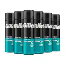 Pack de 6x Gel de Afeitar Gillette Classic para Piel Sensible 200 ml