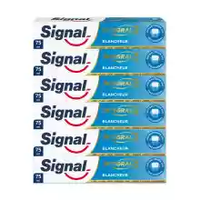 Pack de 6x Pasta de Dientes blanqueadora Signal Integral 8