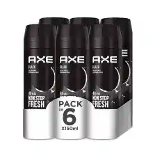 Pack de 6x150 ml Axe Black Rock Desodorante