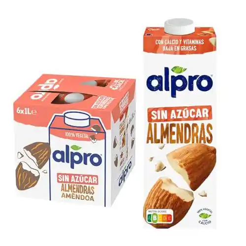 Pack de 6x1L Alpro Bebida Vegetal de Almendras Sin Azúcar