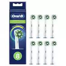 Pack de 8 Cabezales Oral-B CrossAction Recambios Cepillo de Dientes Eléctrico con Tecnología Clean Maximiser