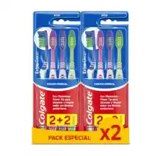 Pack de 8 cepillos de dientes Colgate Extra Clean (4+4)