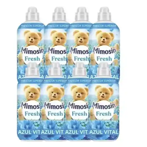Pack de 8 suavizantes Mimosín, 56 dosis cada uno, hipoalergénico