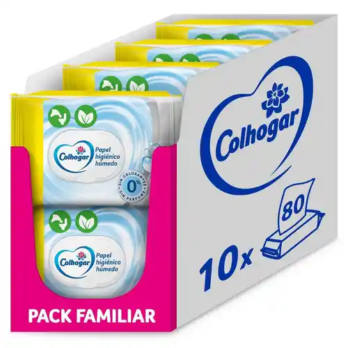 Pack de 800 Toallitas Húmedas - Colhogar Pure