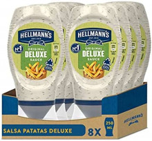 Pack de 8x250 ml salsa Hellmann's Deluxe