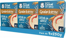 Pack de 9 cremas de arroz Gerber - Papilla para bebé