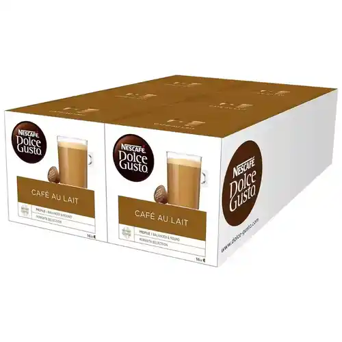 Pack de 90 cápsulas de café NESCAFÉ Dolce Gusto Café con Leche