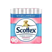 Pack de 96 rollos de papel higiénico Scottex Original (2 capas)